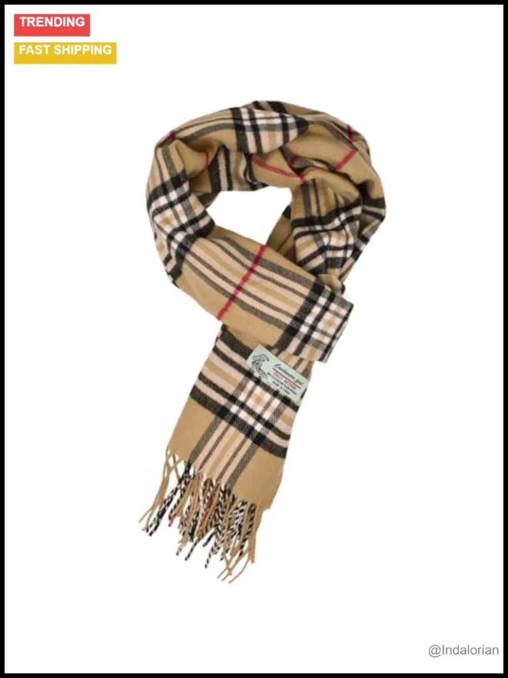 Unisex Classic Tartan Plaid Winter Scarf Cashmere Feel 72x12